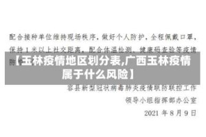 【玉林疫情地区划分表,广西玉林疫情属于什么风险】